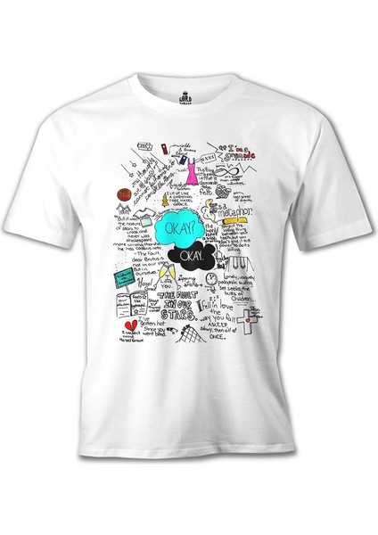 The Fault In Our Stars Beyaz Erkek Tshirt