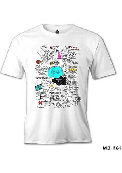 The Fault In Our Stars Beyaz Erkek Tshirt fiyatları