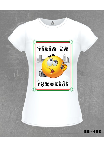 Yılın En Işkoliği Beyaz Bayan Tshirt fiyatları
