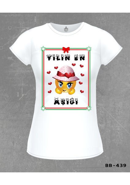 Yılın En Aşığı Beyaz Bayan Tshirt