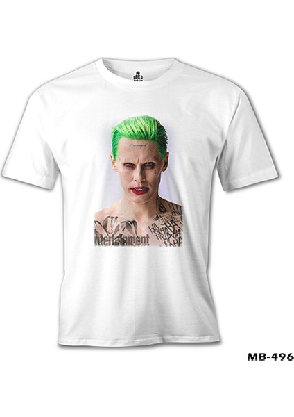 Suicide Squad - Joker Damaged Beyaz Erkek Tshirt fiyatları