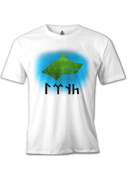 Türk Kurt 3 Beyaz Erkek Tshirt