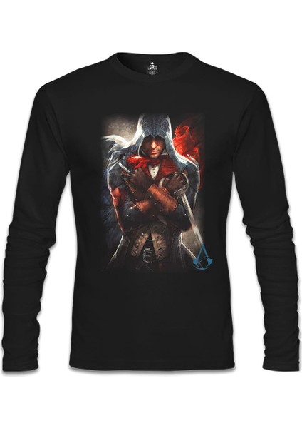 Assassin's Creed - Arno 2 Siyah Erkek Sweatshirt