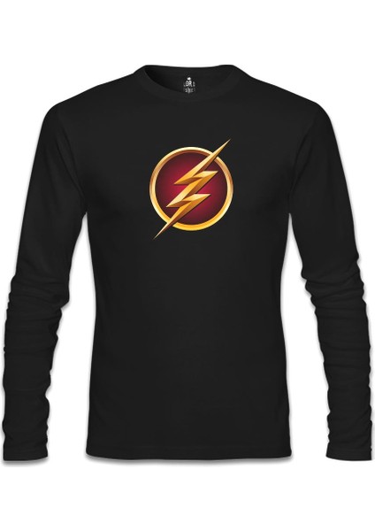 Flash Siyah Erkek Sweatshirt