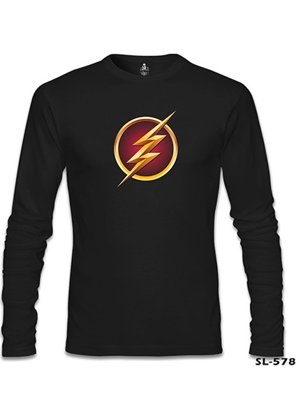 Flash Siyah Erkek Sweatshirt