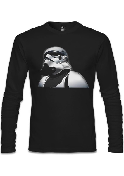 Star Wars - Stormtrooper 2 Siyah Erkek Sweatshirt