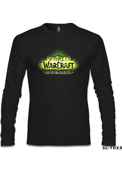 World Of Warcraft - Legion Logo Siyah Erkek Sweatshirt