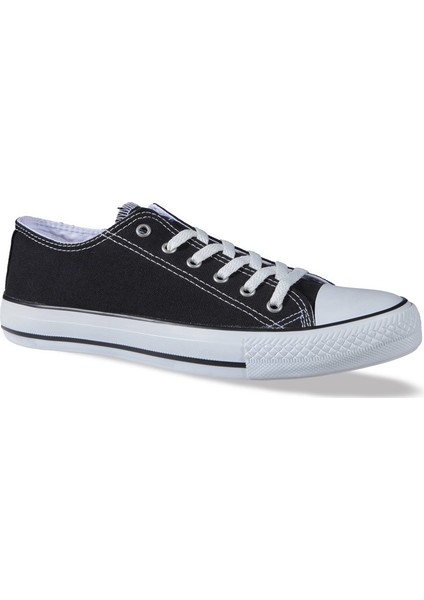 Unisex Siyah Kanvas Sneaker 1842