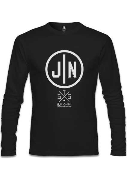 Bts - Jin Siyah Erkek Sweatshirt