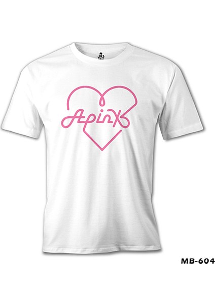 Apink - Logo Kalp Beyaz Erkek Tshirt fiyatları