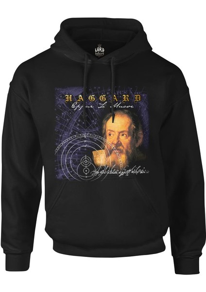Haggard - Eppur Si Muove Siyah Erkek Fermuarsız Kapşonlu