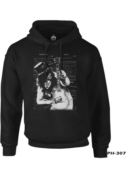 Slash - Guitar Siyah Erkek Fermuarsız Kapşonlu fiyatları