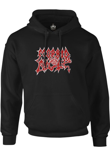Morbid Angel - Logo 2 Siyah Erkek Fermuarsız Kapşonlu