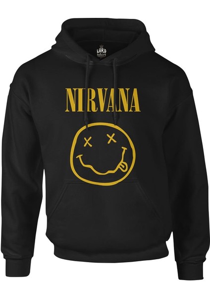 Nirvana - Come As You Are Siyah Erkek Fermuarsiz Kapşonlu