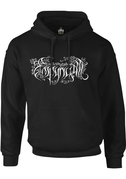 Empyrium - Logo Siyah Erkek Fermuarsız Kapşonlu
