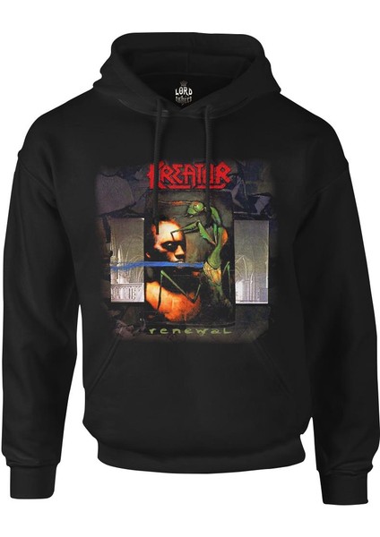 Kreator - Renewal Siyah Erkek Fermuarsız Kapşonlu