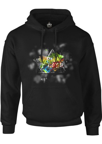 Pink Floyd Siyah Erkek Fermuarsız Kapşonlu