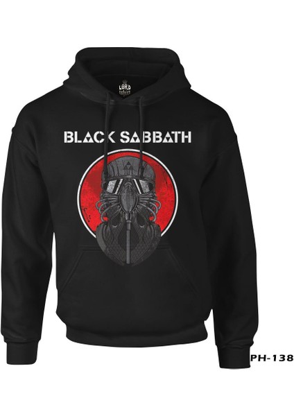 Black Sabbath Siyah Erkek Fermuarsız Kapşonlu