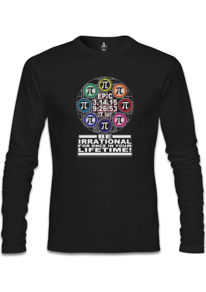 Matematik - Pi 3 Siyah Erkek Sweatshirt