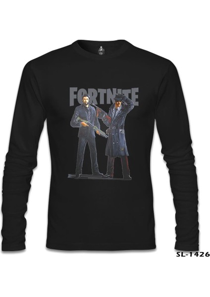Fortnite - Gangs Siyah Erkek Sweatshirt
