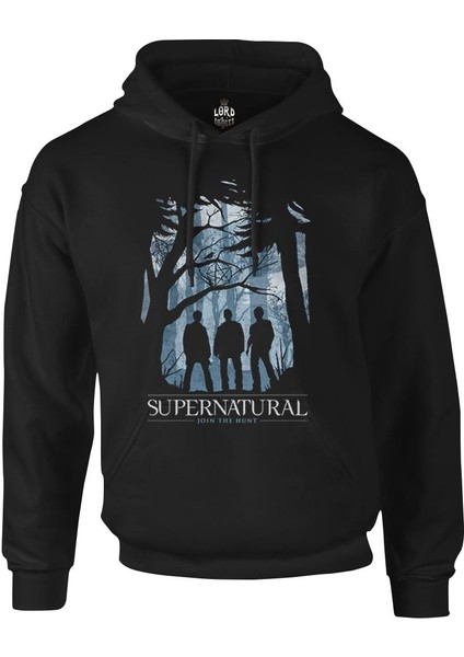 Supernatural - Join The Hunt Iı Siyah Erkek Fermuarsız Kapşonlu