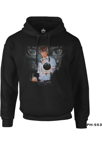 Death Note - 3 Siyah Erkek Fermuarsız Kapşonlu