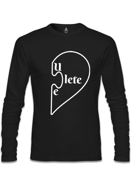 You Complete - Lete Siyah Erkek Sweatshirt