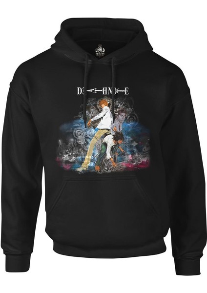 Death Note - Chains Siyah Erkek Fermuarsiz Kapşonlu