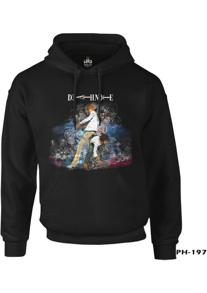 Death Note - Chains Siyah Erkek Fermuarsiz Kapşonlu