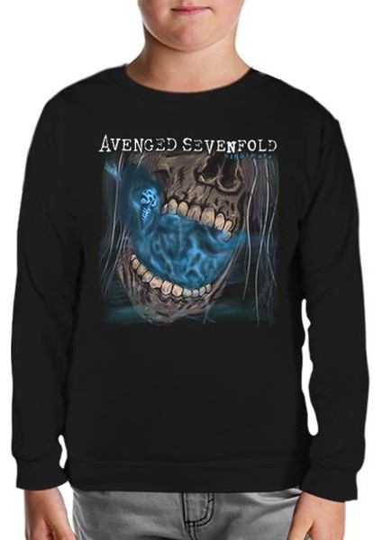 Avenged Sevenfold - Nightmare Siyah Çocuk Sweatshirt