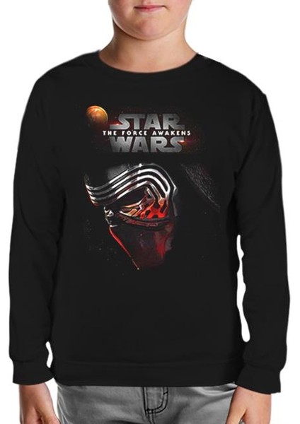 Star Wars - The Force Awakens 8 Siyah Çocuk Sweatshirt