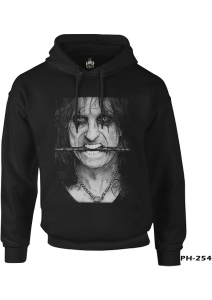 Alice Cooper Siyah Erkek Fermuarsız Kapşonlu fiyatları