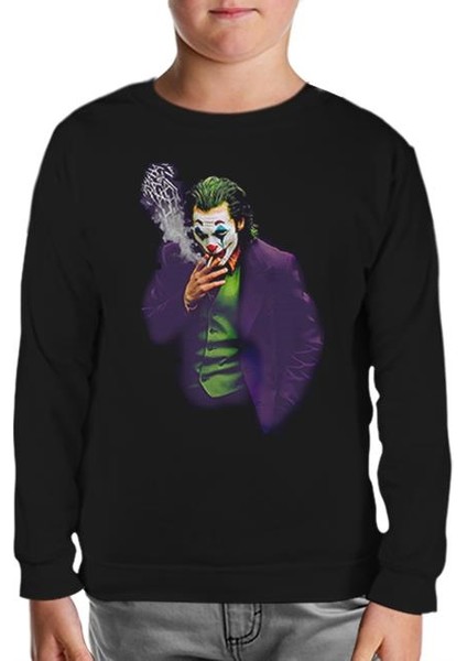 Joker - Arial Siyah Çocuk Sweatshirt