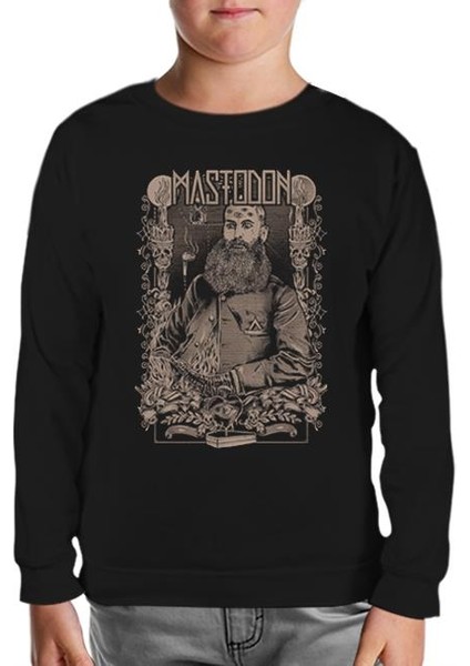 Mastodon 2 Siyah Çocuk Sweatshirt