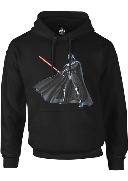 Star Wars - Darth Vader Lightsaber Siyah Erkek Fermuarsız Kapşonlu