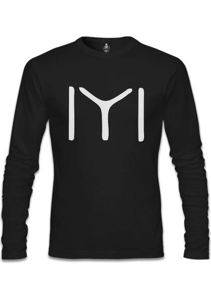 Türk Kayı Boyu - Logo Siyah Erkek Sweatshirt