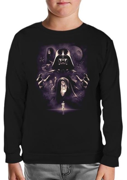 Star Wars - Darth Vader 2 Siyah Çocuk Sweatshirt