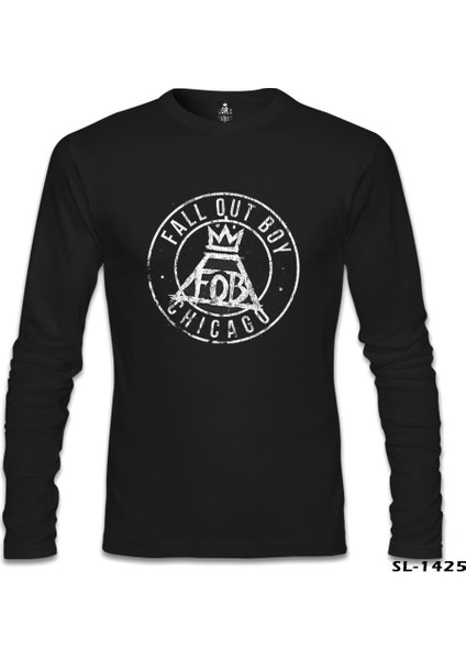 Fall Out Boy - Chicago Siyah Erkek Sweatshirt