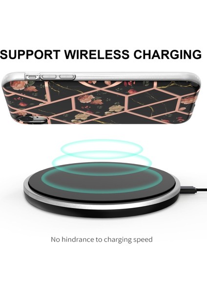 Apple iPhone Xr Için Çizilmeye Düşmeye Dayanıklı Mermer Desenli Galvanik Imd Iml Yumuşak Tpu Kılıf - Siyah (Yurt Dışından) modelleri