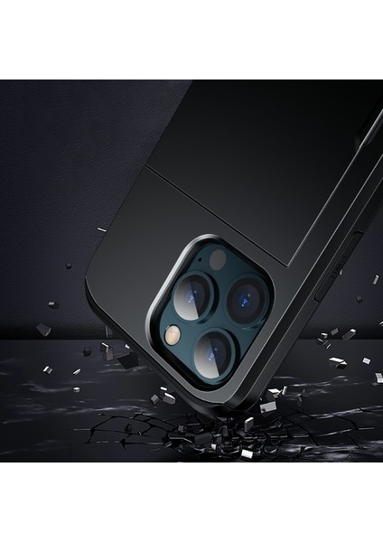 Apple iPhone 13 6.1 Inç Uyumlu Kart Tutuculu Pc + Tpu Hibrit Telefon Kılıfı - Yeşil (Yurt Dışından) indirimleri