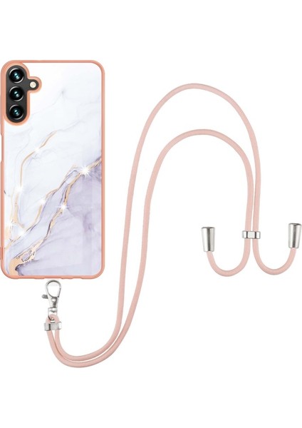 Samsung Galaxy A13 5g Için Mermer Desenli Ipli Tpu Telefon Kılıfı (Yurt Dışından)