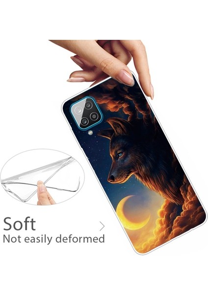 Samsung Galaxy A12 Için Desenli Kaymaz Tpu Telefon Kılıfı (Yurt Dışından)