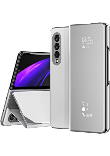 Samsung Galaxy Z Fold 3 5g Için Pu Deri Stand Işlevli Telefon Kılıfı (Yurt Dışından)