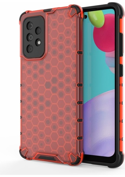 Samsung Galaxy A52 4g / 5g / A52S 5g Için Petek Desenli Darbeye Dayanıklı Tpu + Pc Telefon Kılıfı (Yurt Dışından)