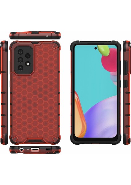 Samsung Galaxy A52 4g / 5g / A52S 5g Için Petek Desenli Darbeye Dayanıklı Tpu + Pc Telefon Kılıfı (Yurt Dışından) fiyatları