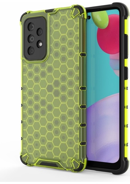 Samsung Galaxy A52 4g / 5g / A52S 5g Için Petek Desenli Darbeye Dayanıklı Tpu + Pc Telefon Kılıfı (Yurt Dışından)