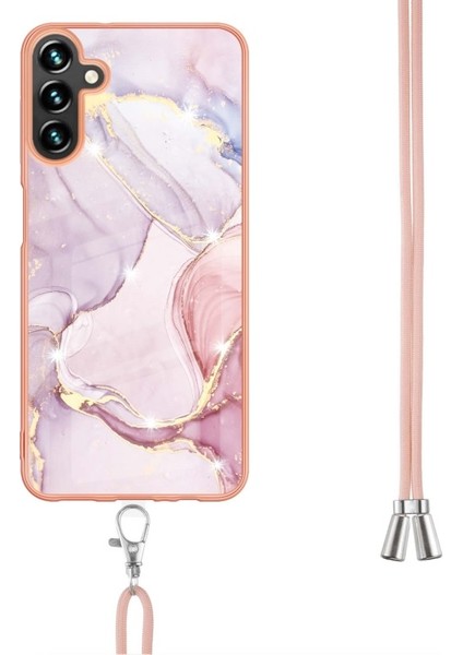 Samsung Galaxy A13 5g Için Mermer Desenli Ipli Tpu Telefon Kılıfı (Yurt Dışından)
