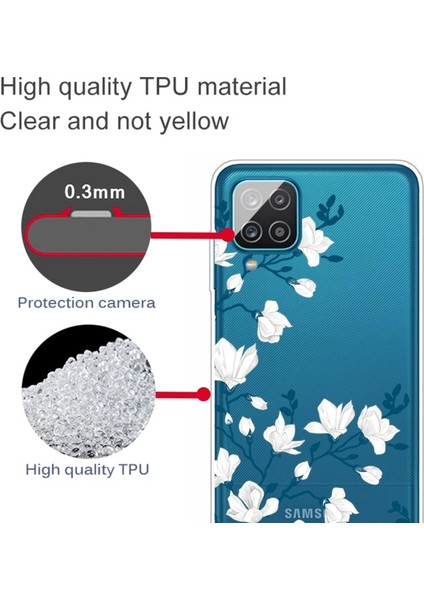 Samsung Galaxy A12 Için Desenli Kaymaz Tpu Telefon Kılıfı (Yurt Dışından) modelleri