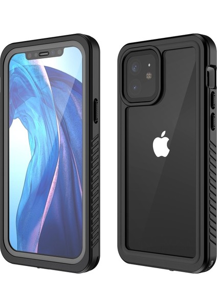 Apple iPhone 12 Için IP68 Suya Dayanıklı Toz Geçirmez Koruyucu Kılıf - Siyah (Yurt Dışından)