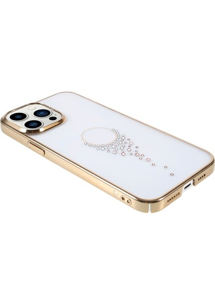 Apple iPhone 13 Pro Max Için Starry Serisi Yapay Elmaslı Galvanik Lazer Telefon Kılıfı - Altın (Yurt Dışından) fırsatları